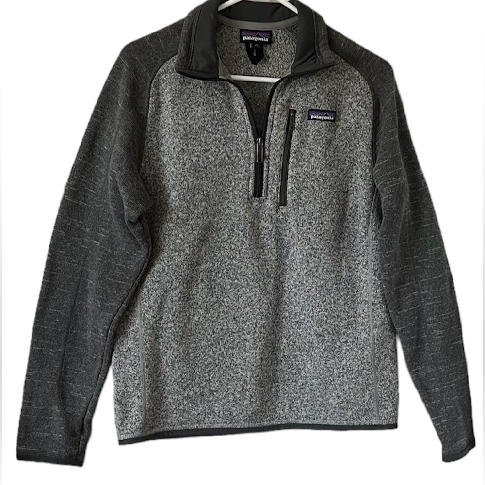 Patagonia Gray‎ Sweater 1/4 zip Fleece Sz S